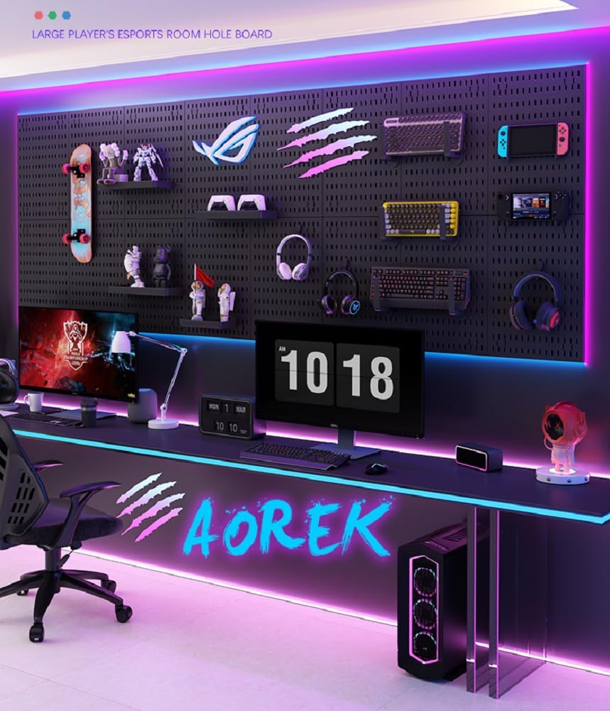 RGB Gamer Wall Organizer