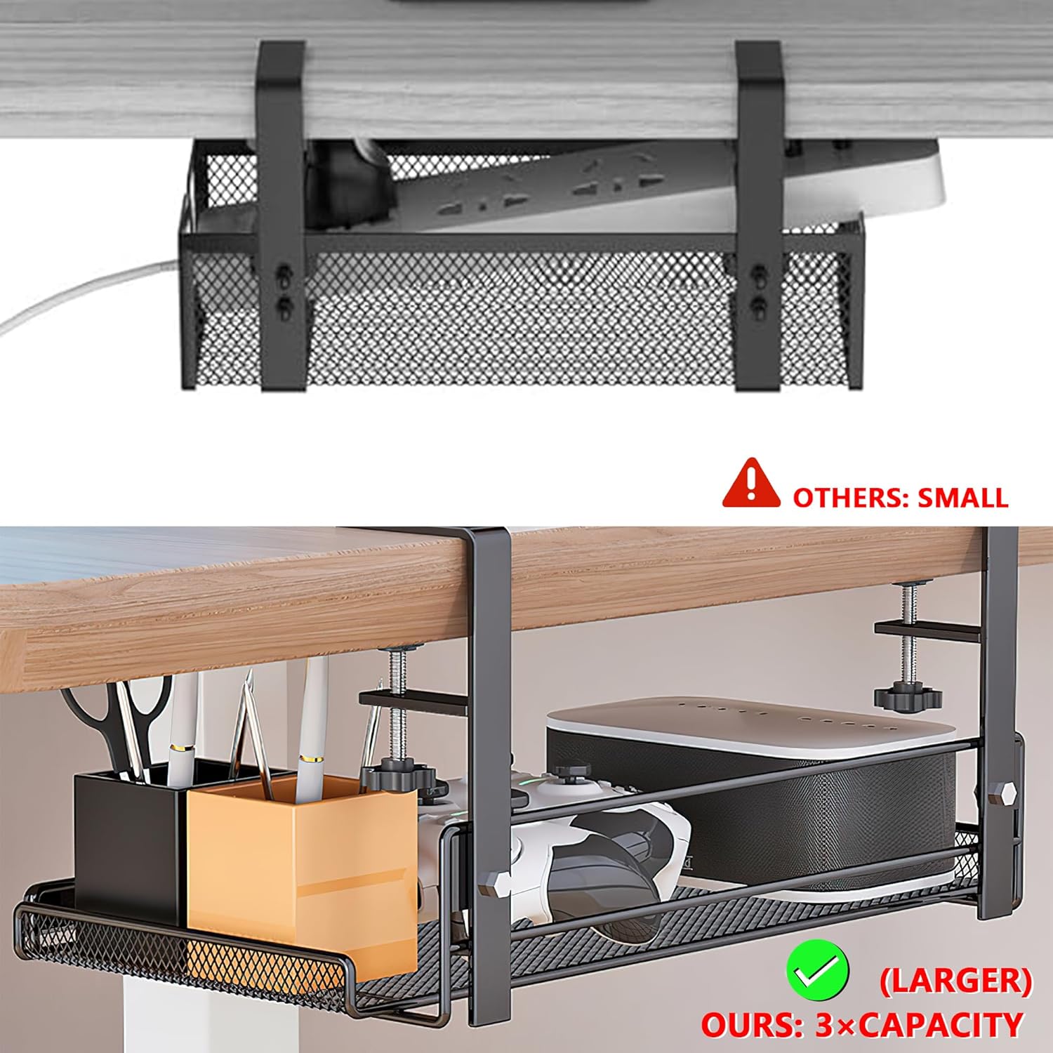 Under Desk Wire Organizer