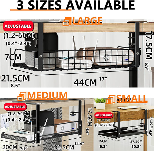 Under Desk Wire Organizer